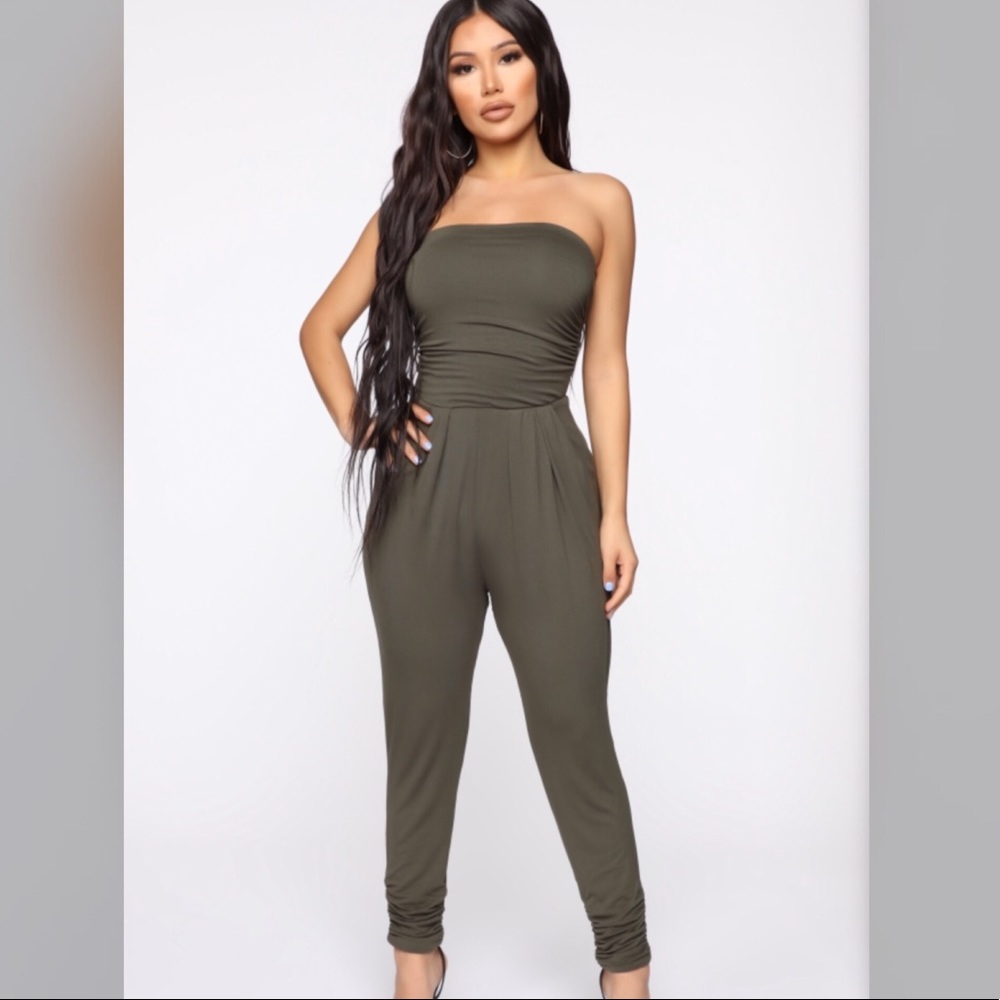 Tube Olive Jumpsuit